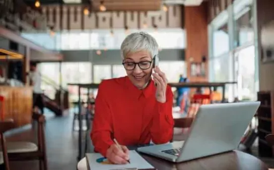 The woman at the office